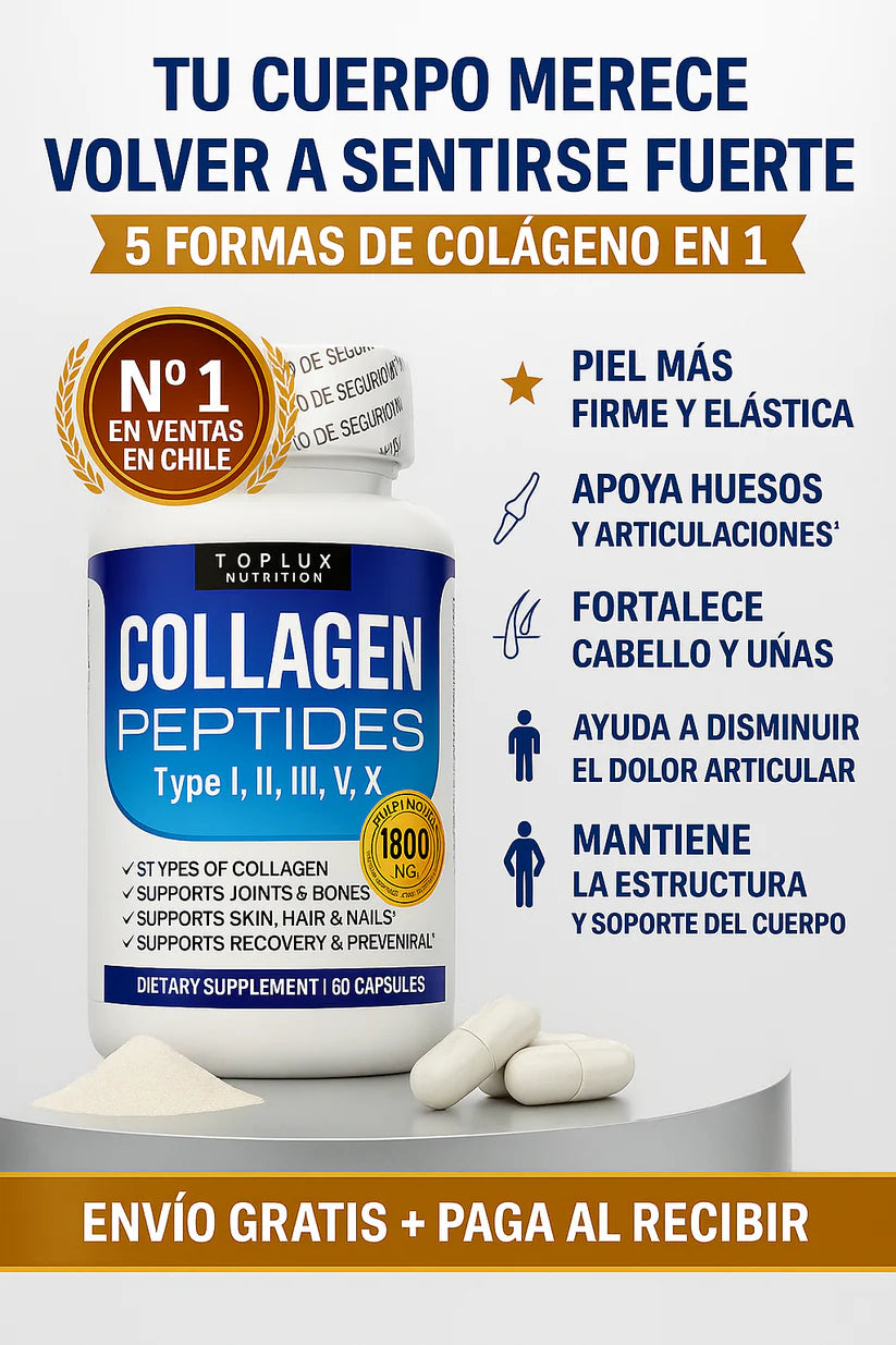 Colágeno Peptides 5 tipos 💊