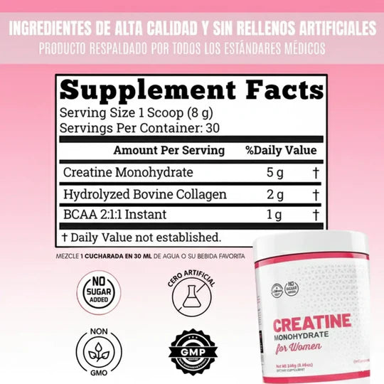 Creatina Monohidratada Para Mujeres