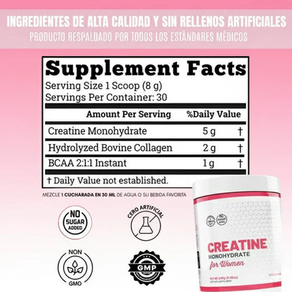 Creatina Monohidratada Para Mujeres