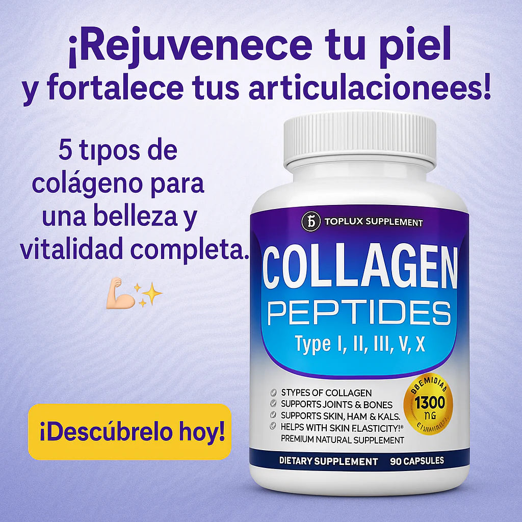 Colágeno Peptides 5 tipos 💊