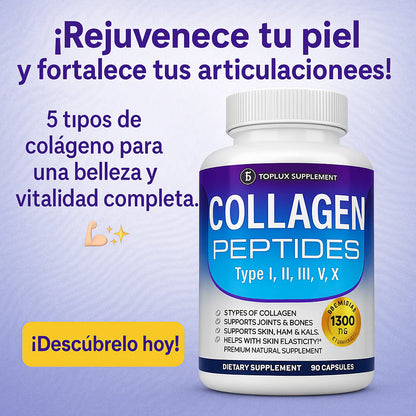 Colágeno Peptides 5 tipos 💊